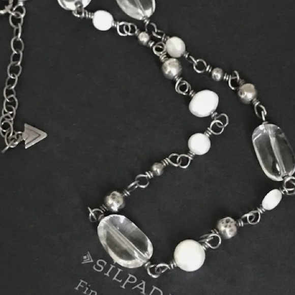 Silpada .925 stamped Rare Vintage Sterling Silver silver pearl, crystal … - Picture 5 of 14